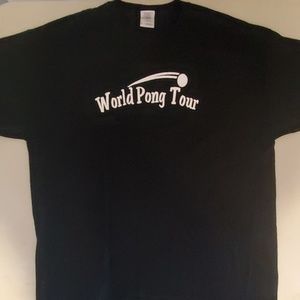 World Pong Tour men's t shirt black never worn